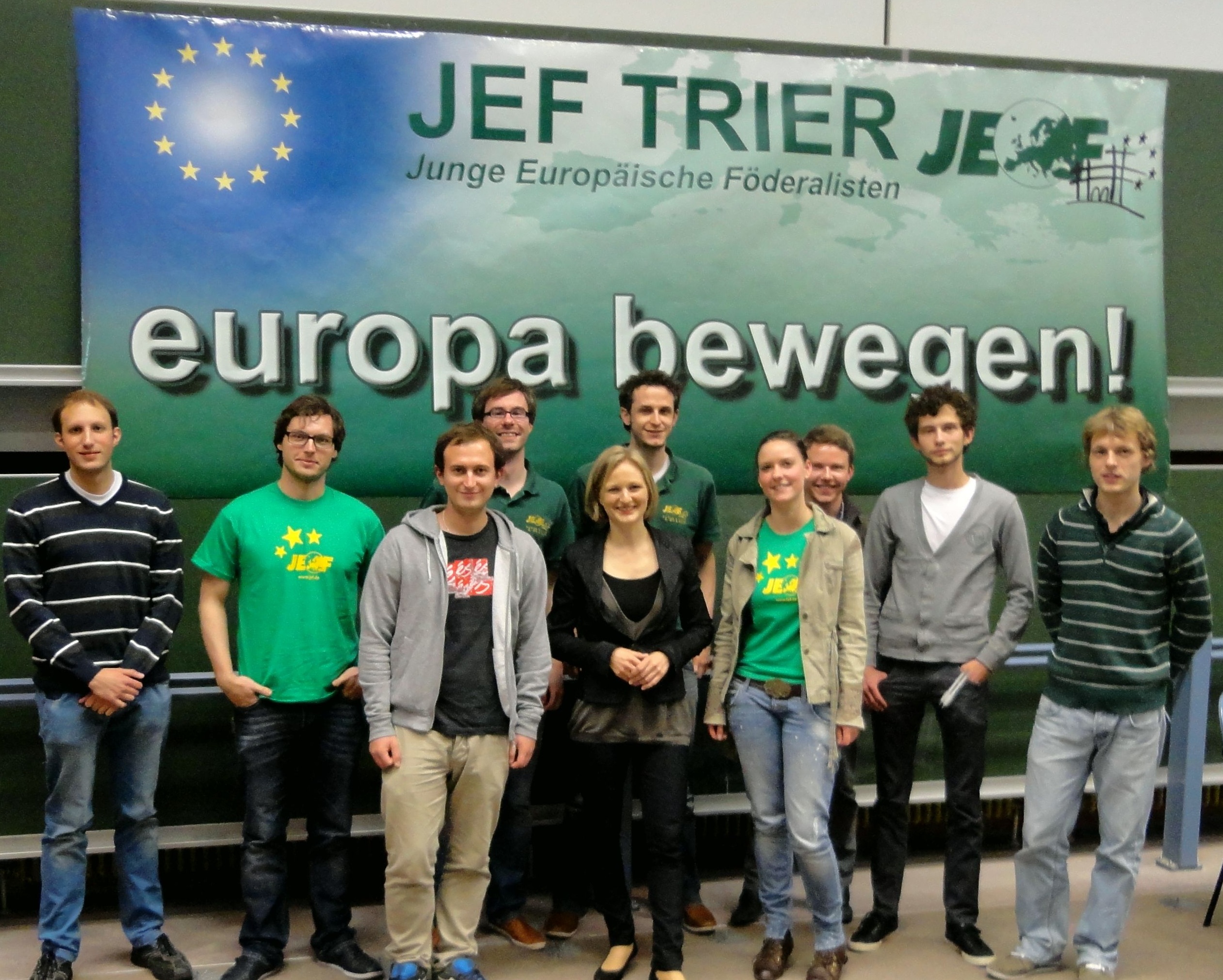 Franziska Brantner mit den JEF Trier